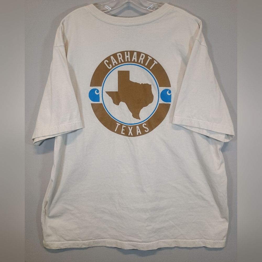 Carhartt Texas Pocket T-Shirt Men’s XL White Relaxed Fit Graphic Tee